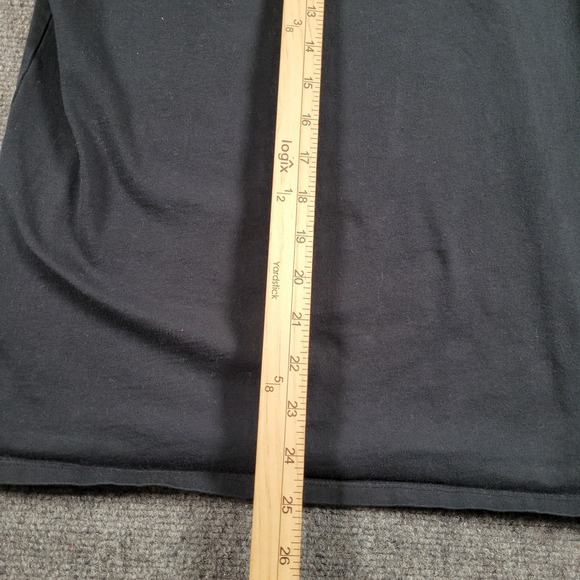 Nike Shirt Men Medium Athletic Cut Black Long Sleeve Just Do It Swoosh Spell Out - Picture 4 of 10